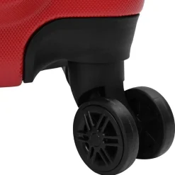 vidaXL Maleta con cerradura 3 pcs 50 x 31 x 78 cm Plástico ABS Rojo New