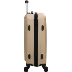 vidaXL Maleta con cerradura 3 pcs champán 50 x 31 x 78 cm Plástico ABS champ&aacute;n Discount