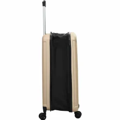 vidaXL Maletas Y Bolsos De Viaje-Maleta con cerradura champán 34 x 23 x 55.5 cm Plástico ABS
