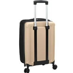 vidaXL Maletas Y Bolsos De Viaje-Maleta con cerradura champán 34 x 23 x 55.5 cm Plástico ABS