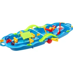 vidaXL Maleta con juego acuático polipropileno 51x21,5x66,5cm Azul Clearance