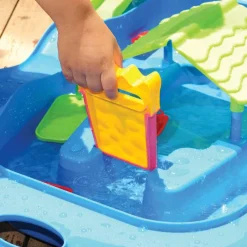vidaXL Maleta con juego acuático polipropileno 51x21,5x66,5cm Azul Clearance