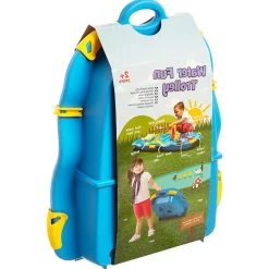 vidaXL Maleta con juego acuático polipropileno 51x21,5x66,5cm Azul Clearance