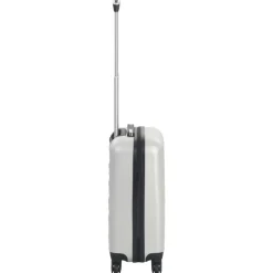 vidaXL Maletas Y Bolsos De Viaje-Maleta con ruedas trolley rígida plateada brillante ABS