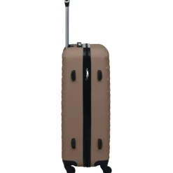 vidaXL Maletas Y Bolsos De Viaje-Maleta rígida con ruedas ABS marrón