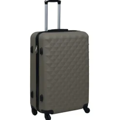 vidaXL Maleta rígida con ruedas ABS gris Antracita New