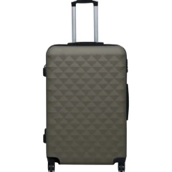 vidaXL Maleta rígida con ruedas ABS gris Antracita New
