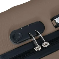 vidaXL Maletas Y Bolsos De Viaje-Maleta rígida con ruedas ABS marrón