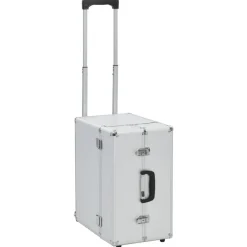 vidaXL Maletas Y Bolsos De Viaje-Maleta trolley de piloto aluminio plateado 47x39x27 cm
