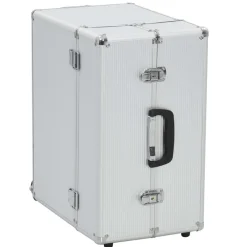 vidaXL Maletas Y Bolsos De Viaje-Maleta trolley de piloto aluminio plateado 47x39x27 cm
