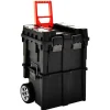 vidaXL Accesorios De Bricolaje-Maleta trolley para herramientas con mango 45x36x90 cm