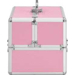vidaXL Maletas Y Bolsos De Viaje-Maletín de maquillaje aluminio 22x30x21 cm