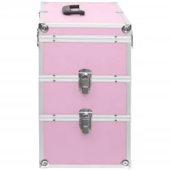 vidaXL Maletín de maquillaje 37x24x40 cm aluminio Rosa Online