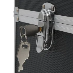 vidaXL Maletas Y Bolsos De Viaje-Maletín de maquillaje 37x24x35 cm aluminio
