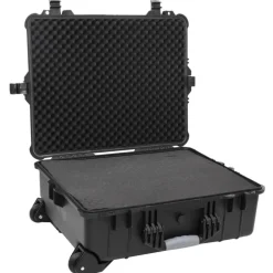 vidaXL Maletas Y Bolsos De Viaje-Maletín de vuelo con ruedas PP negro 63x50x23 cm