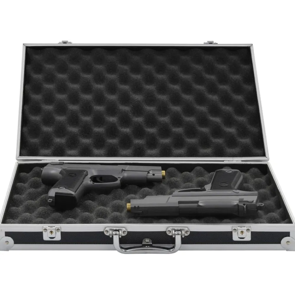 vidaXL Adultos-Maletín para armas de aluminio y ABS