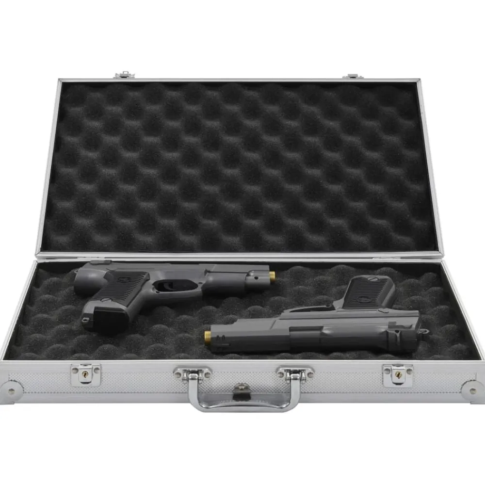vidaXL Adultos-Maletín para armas de aluminio y ABS