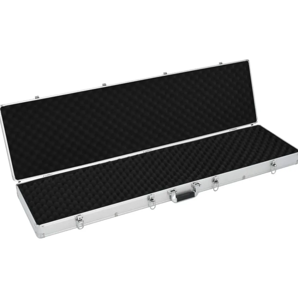 vidaXL Adultos-Maletín para armas de aluminio 134x35x12 cm
