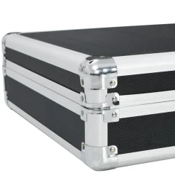 vidaXL Maletín para armas de aluminio 134x35x12 cm Negro Outlet