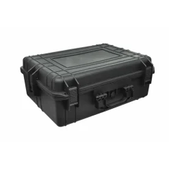 vidaXL Maletín rígido de transporte negro con espuma 35 litros