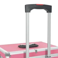 vidaXL Maletas Y Bolsos De Viaje-Maletín trolley de maquillaje de aluminio