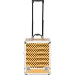 vidaXL Maletas Y Bolsos De Viaje-Maletín trolley de maquillaje aluminio 35x29x45 cm