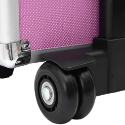 vidaXL Maletas Y Bolsos De Viaje-Maletín trolley de maquillaje de aluminio