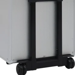 vidaXL Maletín trolley de maquillaje de aluminio Plateado Outlet