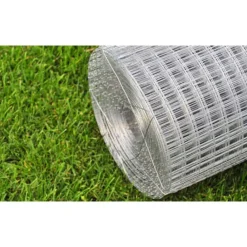 vidaXL Malla de alambre cuadrada acero galvanizado 1x25 m Plateado Online