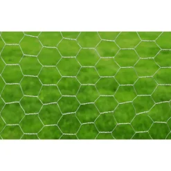 vidaXL Malla de alambre de acero galvanizado plateada 25x0,5 m Plateado Discount