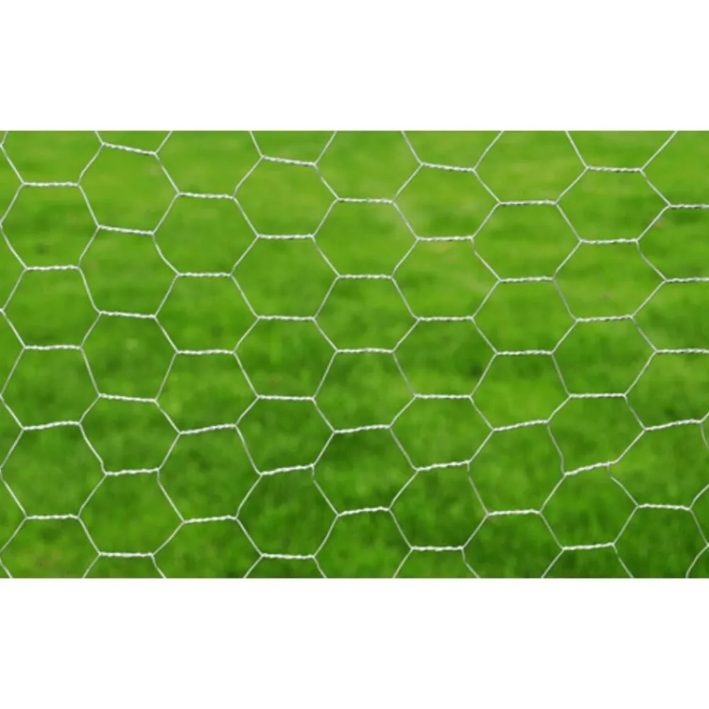 vidaXL Malla de alambre de acero galvanizado plateada 25x0,5 m Plateado Discount