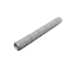vidaXL Vallas De Jardín-Malla de alambre hexagonal acero galvanizado 1x25 m