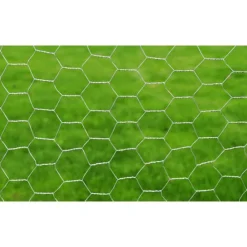 vidaXL Vallas De Jardín-Malla de alambre hexagonal acero galvanizado 1x25 m