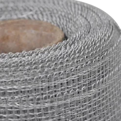 vidaXL Malla mosquitera de aluminio plateada 100x500 cm