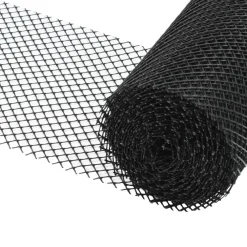 vidaXL Materiales De Construcción-Malla para canalones con clips 4 unidades HDPE 1,08 ㎡