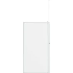 vidaXL Fontanería-Mampara de baño Esmerilado 120 x 70 x 137 cm Aluminio
