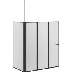 vidaXL Mampara de ducha 120 x 70 x 137 cm Aluminio Best