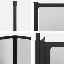 vidaXL Mampara de ducha 120 x 70 x 137 cm Aluminio Best