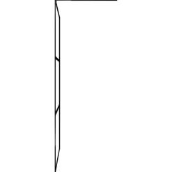 vidaXL Fontanería-Mampara de ducha accesible vidrio ESG claro 80x195 cm