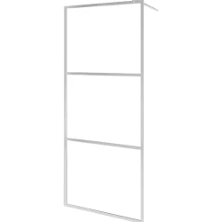 vidaXL Fontanería-Mampara de ducha accesible vidrio ESG claro 80x195 cm