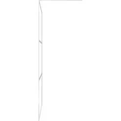 vidaXL Fontanería-Mampara de ducha accesible vidrio ESG claro 80x195 cm