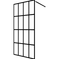 vidaXL Mampara de ducha de vidrio templado 80x195 cm Transparente Outlet