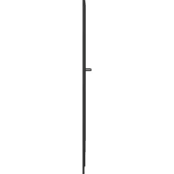 vidaXL Mampara de ducha Negro 168 x 140 cm Aluminio New