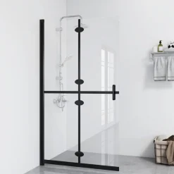 vidaXL Fontanería-Mampara de ducha plegable vidrio ESG transparente 70x190 cm