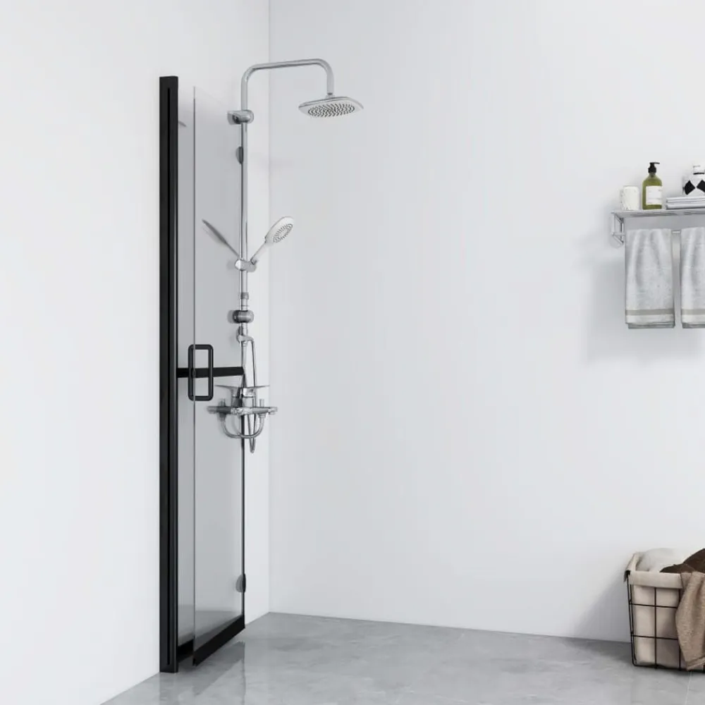vidaXL Fontanería-Mampara de ducha plegable vidrio ESG transparente 70x190 cm