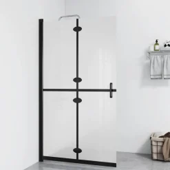 vidaXL Fontanería-Mampara de ducha plegable vidrio ESG esmerilado 70x190 cm