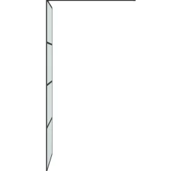 vidaXL Fontanería-Mampara de ducha vidrio ESG esmerilado 80x195 cm