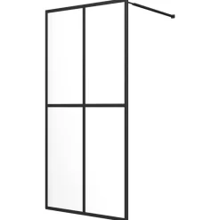 vidaXL Mampara de ducha vidrio templado 80x195 cm Transparente Outlet