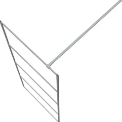 vidaXL Fontanería-Mampara de ducha vidrio ESG transparente 80x195 cm