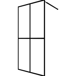 vidaXL Fontanería-Mampara de ducha vidrio templado esmerilado 80x195 cm